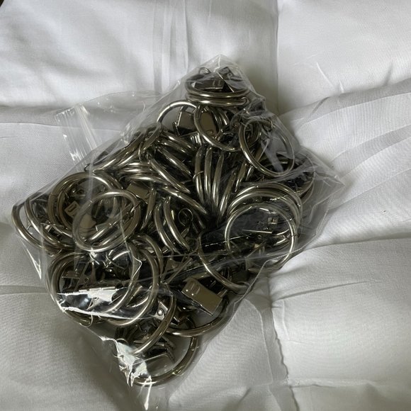 COPY - Pottery Barn Drapes Cream and Blue Blackout 50X108in - Picture 7 of 8